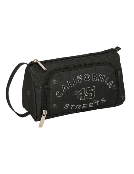 Trousse Scolaire avec Accessoires Safta California Noir 20 x 11 x 8.5 cm (32 Pièces)
