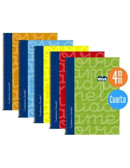 Lot de cahiers Lamela Multicouleur quarto 5 Pièces 80 Volets