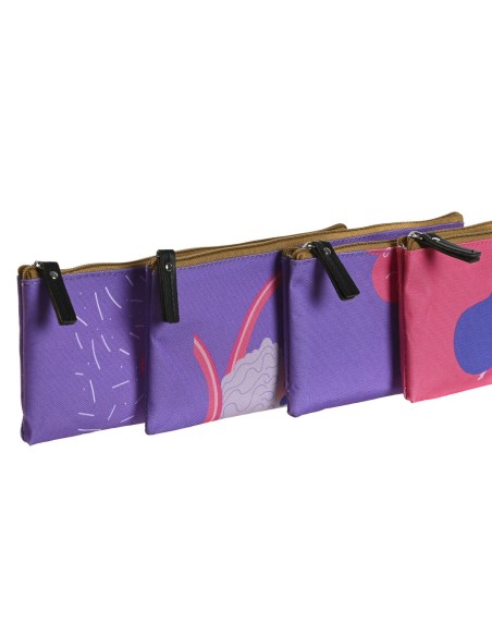 Coffret DKD Home Decor Rose Lila 23 x 1 x 9 cm (4 Unités)