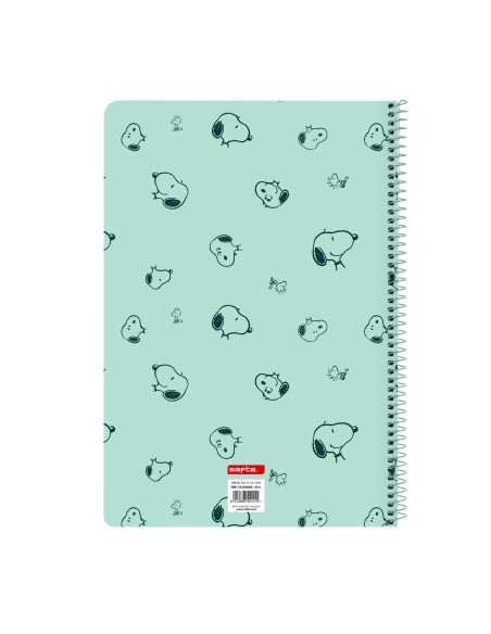 Carnet Snoopy Groovy Vert A4 80 Volets