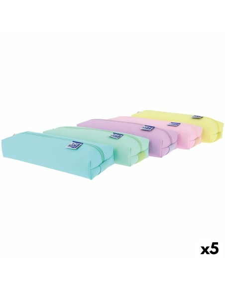 Trousse d'écolier Oxford Live & Go Multicouleur 22 x 7 x 3,5 cm (5 Unités)