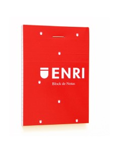 Bloc de Notes ENRI Rouge A7 80 Volets 4 mm (10 Unités) 2