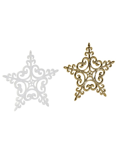 Boules de Noël Home ESPRIT Doré Polyéthylène 28 x 6 x 24 cm (55 Pièces)