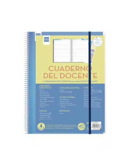 Agenda Finocam Bleu 23 x 31 cm Enseignant