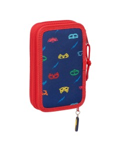 Trousse d'écolier PJ Masks Ready Blue marine 12.5 x 19.5 x 4 cm 28 Pièces