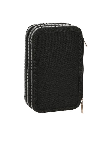 Trousse Scolaire avec Accessoires Safta Stone Noir 12.5 x 19.5 x 5.5 cm 36 Pièces