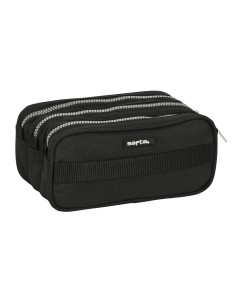 Trousse d'écolier Safta Stone Noir 21,5 x 10 x 8 cm 2