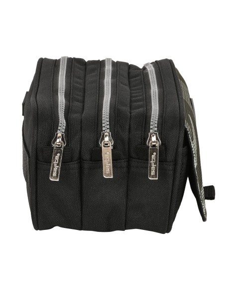 Trousse d'écolier Safta Stone Noir 21,5 x 10 x 8 cm