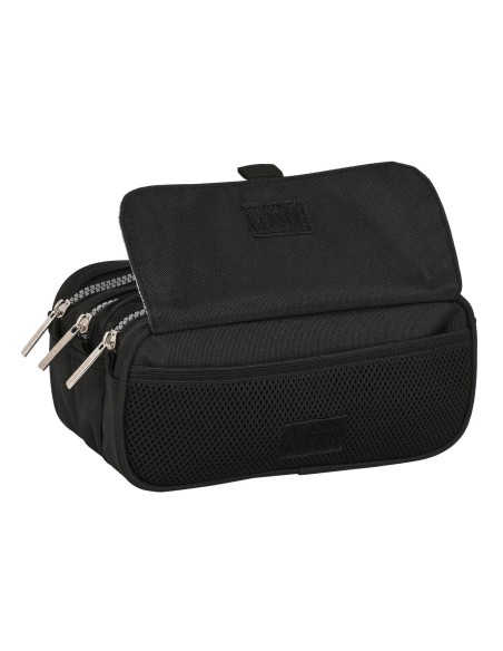 Trousse d'écolier Safta Stone Noir 21,5 x 10 x 8 cm