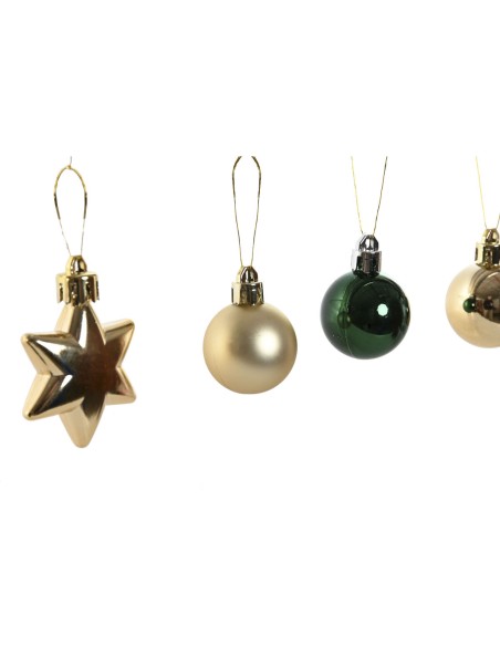 Boules de Noël Home ESPRIT Rouge Vert Polyéthylène 21 x 6,5 x 27 cm (53 Pièces)