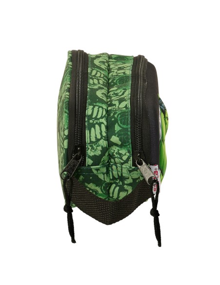 Trousse Fourre-Tout Double Hulk Noir Vert 21 x 8 x 6 cm 3D
