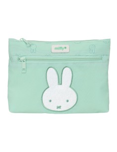 Trousse Fourre-Tout Double Miffy Menta Menthe 23 x 16 x 3 cm