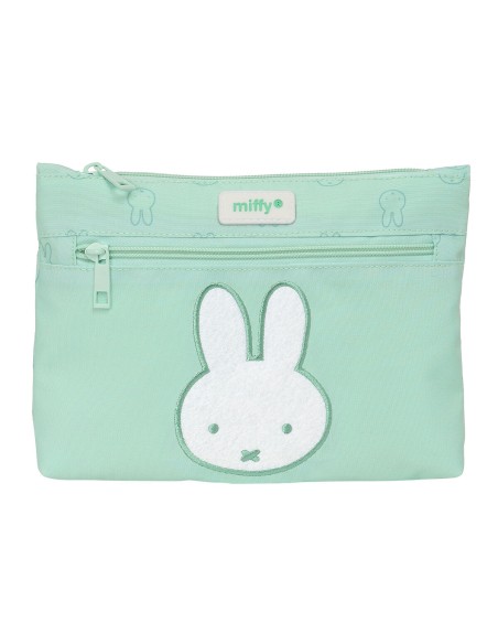 Trousse Fourre-Tout Double Miffy Menta Menthe 23 x 16 x 3 cm