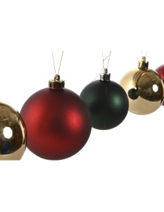 Boules de Noël Home ESPRIT Rouge Vert Polyéthylène 25 x 25 x 25 cm (41 Pièces) 2