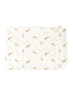 Trousse Fourre-Tout Double Sophie la Girafe Beige 23 x 16 x 3 cm 2