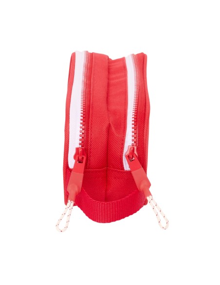Trousse Fourre-Tout Double Sevilla Fútbol Club Rouge 21 x 8 x 6 cm