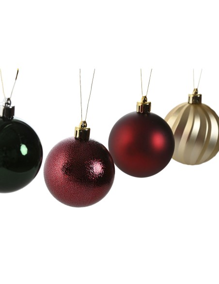 Boules de Noël Home ESPRIT Rouge Vert Polyéthylène 28 x 12 x 42 cm (34 Pièces)