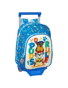 Cartable à roulettes The Paw Patrol Pups rule Bleu 26 x 34 x 11 cm