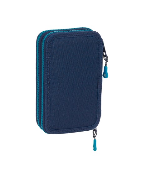 Plumier double Munich Nautic Blue marine 12.5 x 19.5 x 4 cm 28 Pièces