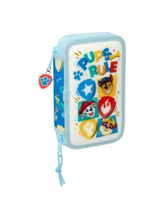 Plumier double The Paw Patrol Pups rule Bleu 12.5 x 19.5 x 4 cm 28 Pièces 2