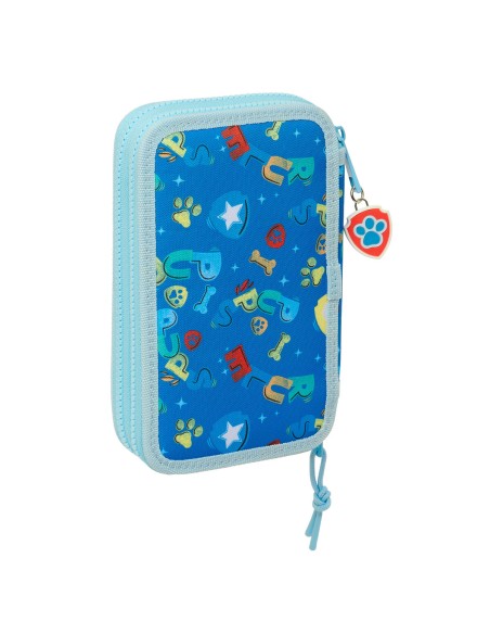 Plumier double The Paw Patrol Pups rule Bleu 12.5 x 19.5 x 4 cm 28 Pièces