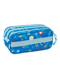 Trousse Fourre-Tout Triple The Paw Patrol Pups rule Bleu 21,5 x 10 x 8 cm 2