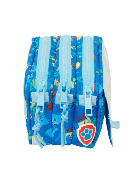 Trousse Fourre-Tout Triple The Paw Patrol Pups rule Bleu 21,5 x 10 x 8 cm