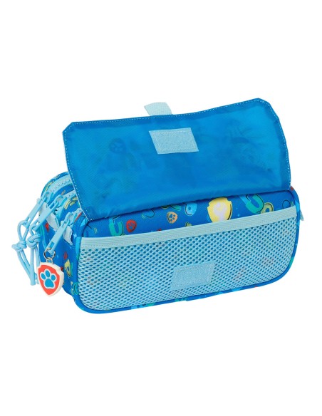 Trousse Fourre-Tout Triple The Paw Patrol Pups rule Bleu 21,5 x 10 x 8 cm