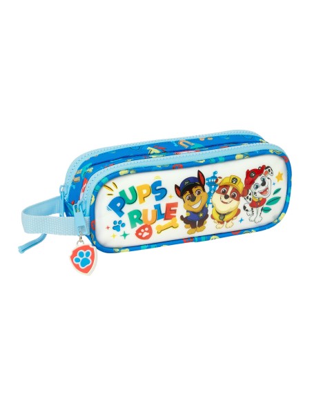 Trousse Fourre-Tout Double The Paw Patrol Pups rule Bleu 21 x 8 x 6 cm