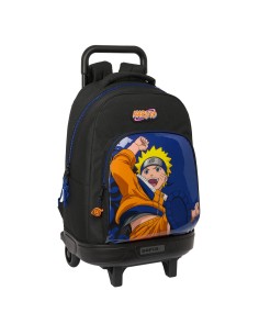 Cartable à roulettes Naruto Ninja Bleu Noir 33 x 45 x 22 cm
