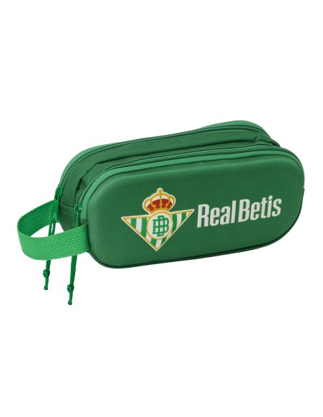 Trousse Fourre-Tout Double Real Betis Balompié Vert 21 x 8 x 6 cm 3D
