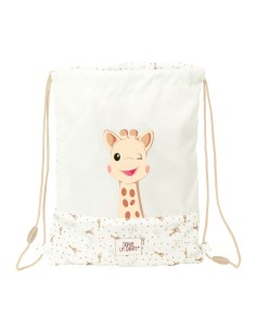 Sac à dos serré par des ficelles Sophie la Girafe Beige 26 x 34 x 1 cm