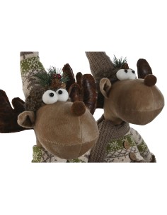 Décorations de Noël Home ESPRIT Marron Vert Renne 25 x 15 x 55 cm (2 Unités) 2