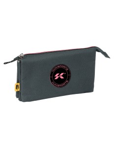 Trousse Fourre-Tout Triple Kings League Kunisport Gris 22 x 12 x 3 cm