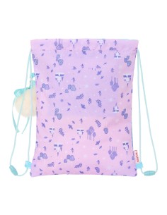 Sac à dos serré par des ficelles Frozen Cool days Violet Bleu ciel 26 x 34 x 1 cm 2