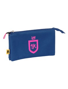 Trousse Fourre-Tout Triple Kings League 1k Bleu 22 x 12 x 3 cm