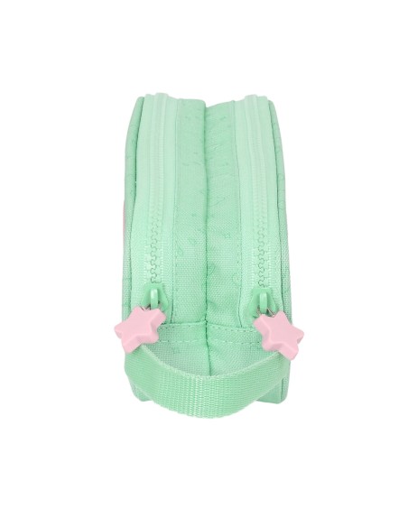 Trousse Fourre-Tout Double BlackFit8 Moon Vert 21 x 8 x 6 cm