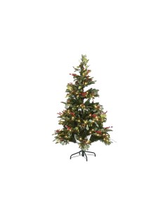Sapin de Noël Home ESPRIT Rouge Vert PVC Métal 95 x 95 x 150 cm