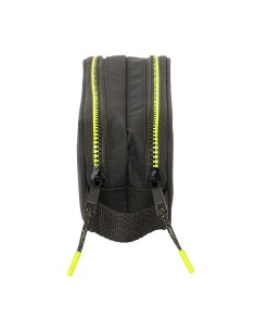 Trousse Fourre-Tout Double Munich Beat Noir 21 x 8 x 6 cm 2
