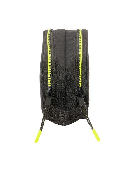 Trousse Fourre-Tout Double Munich Beat Noir 21 x 8 x 6 cm