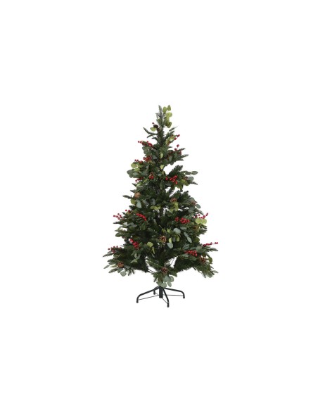 Sapin de Noël Home ESPRIT Rouge Vert PVC Métal 95 x 95 x 150 cm