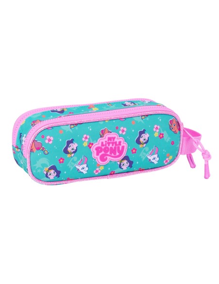 Trousse Fourre-Tout Double My Little Pony Magic Rose Turquoise 21 x 8 x 6 cm