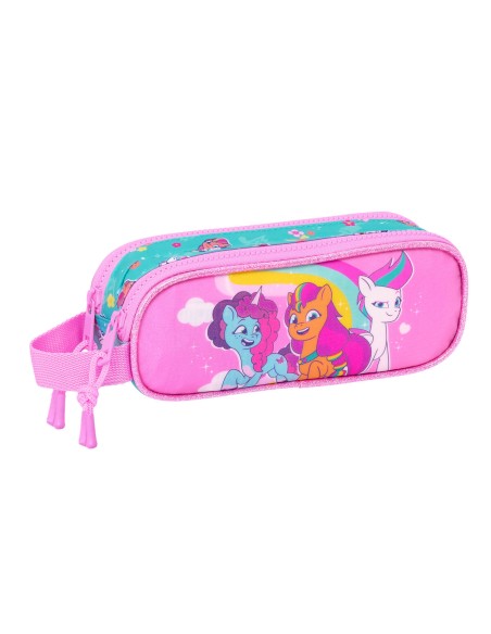 Trousse Fourre-Tout Double My Little Pony Magic Rose Turquoise 21 x 8 x 6 cm