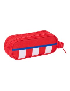 Trousse Fourre-Tout Double Atlético Madrid Rouge 21 x 8 x 6 cm 2