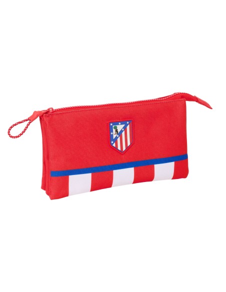 Trousse Fourre-Tout Triple Atlético Madrid Rouge 22 x 12 x 3 cm