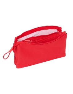 Trousse Fourre-Tout Triple Atlético Madrid Rouge 22 x 12 x 3 cm 2