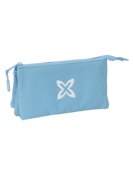 Trousse Fourre-Tout Triple Munich Basic Bleu 22 x 12 x 3 cm