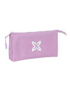 Trousse Fourre-Tout Triple Munich Basic Lila 22 x 12 x 3 cm