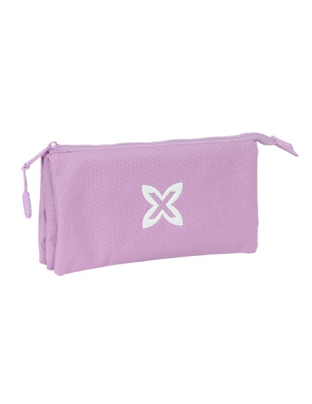 Trousse Fourre-Tout Triple Munich Basic Lila 22 x 12 x 3 cm