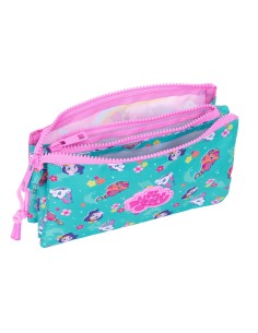 Trousse Fourre-Tout Triple My Little Pony Magic Rose Turquoise 22 x 12 x 3 cm 2